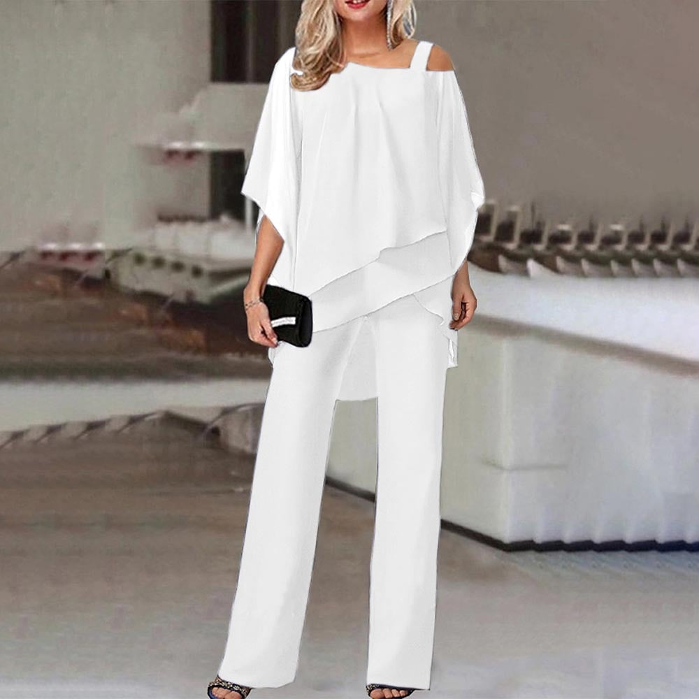 Dames 2-delige Set | Koude Schouder, Flowy Polyester 1