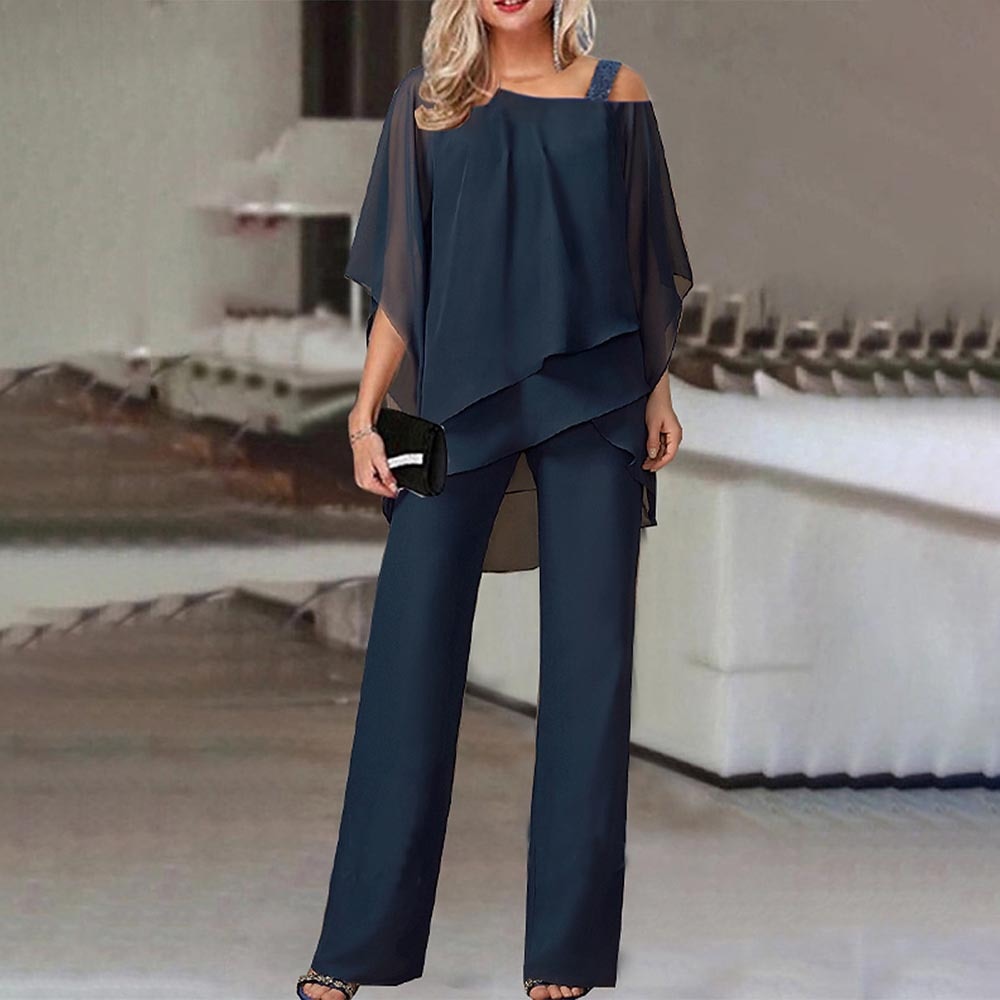 Dames 2-delige Set | Koude Schouder, Flowy Polyester 5