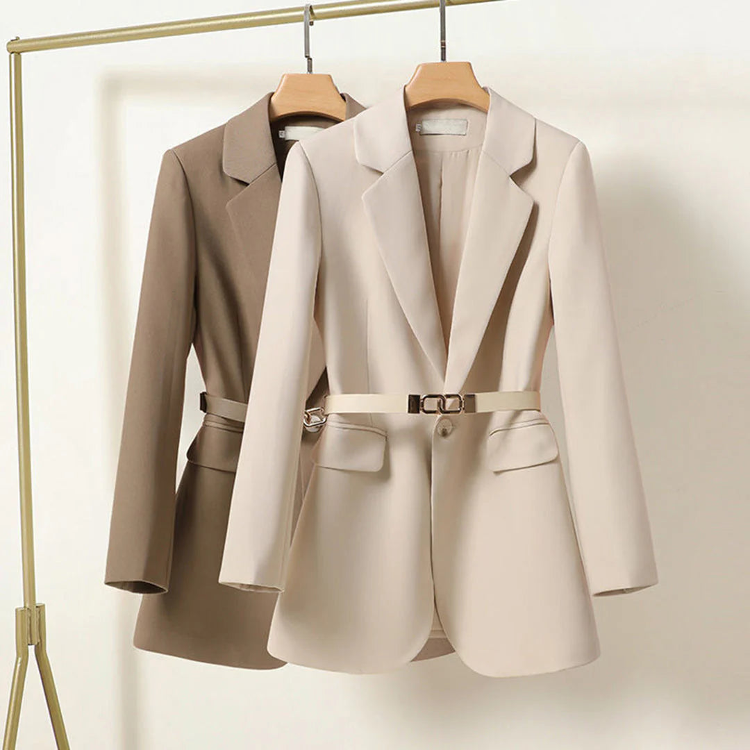 Dames Blazer | Lange Stijl met Riem, Elegant en Comfortabel 1