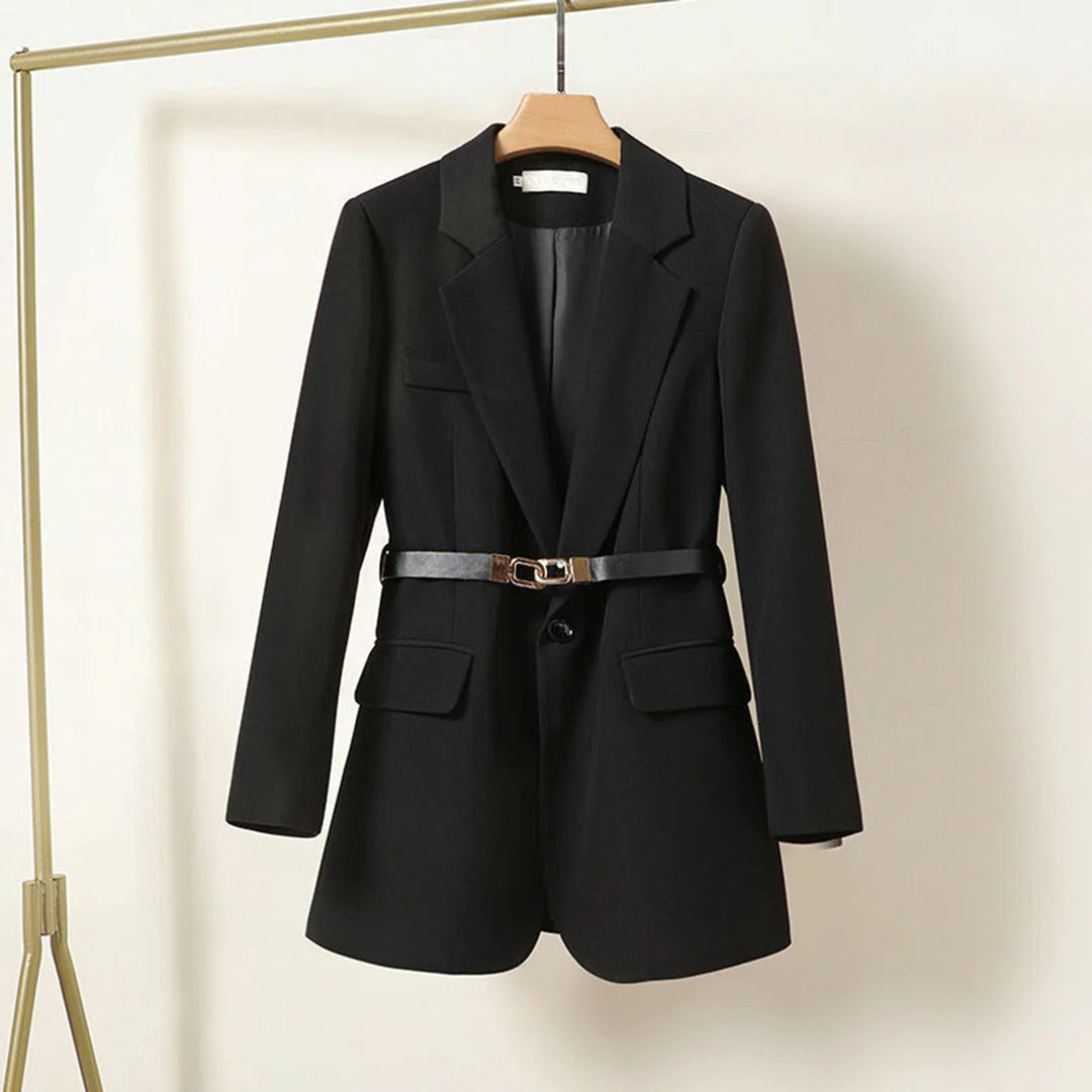 Dames Blazer | Lange Stijl met Riem, Elegant en Comfortabel 2