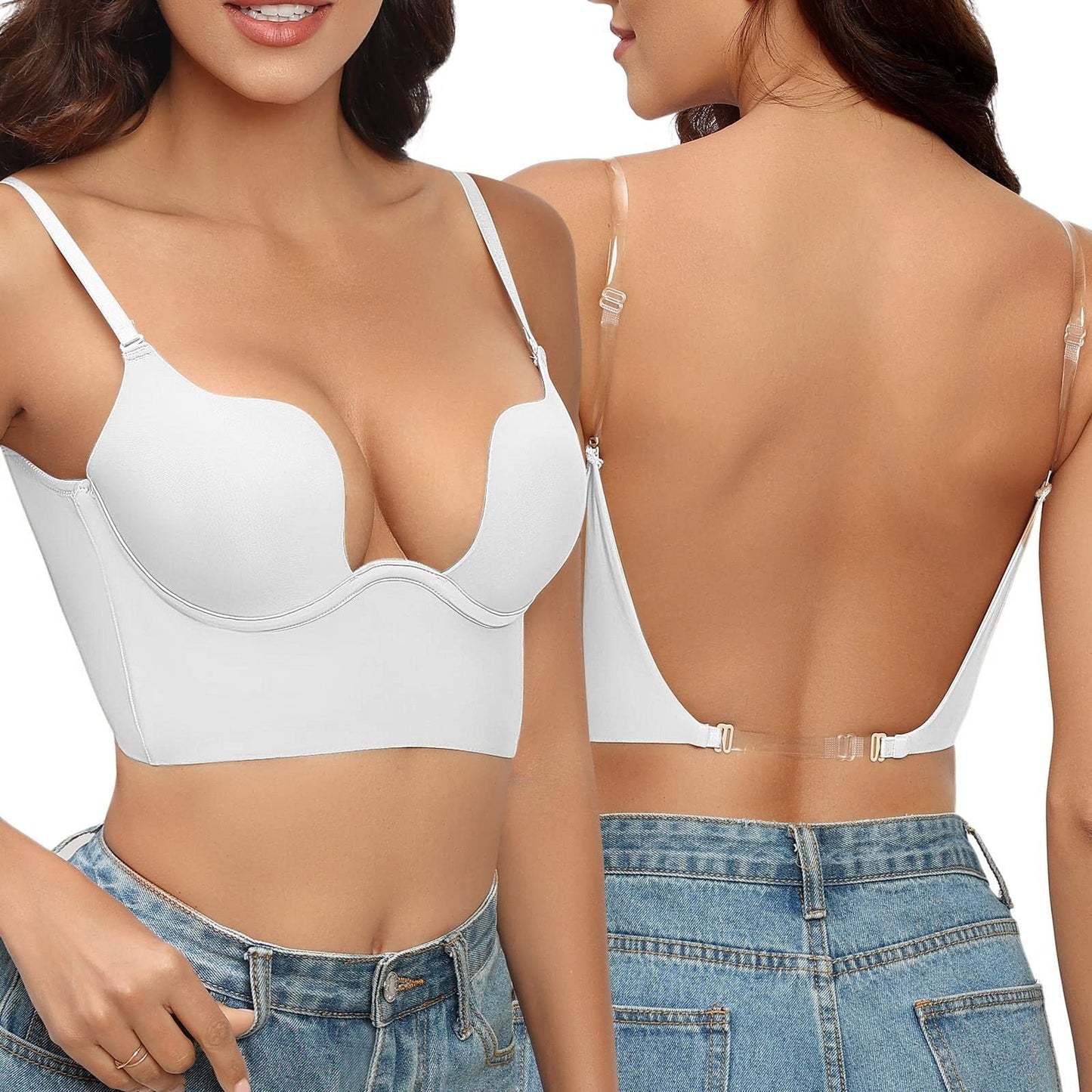 Dames Rugloze Bh | Naadloos, Beugelondersteuning voor Avondkleding 1