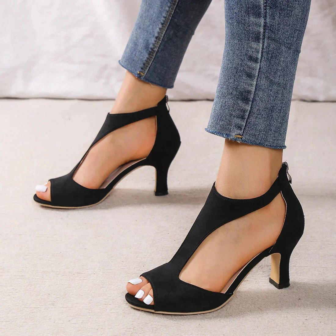 Dames Sandalen | Zwarte Orthopedische Ondersteuning, Elegant Ontwerp 1