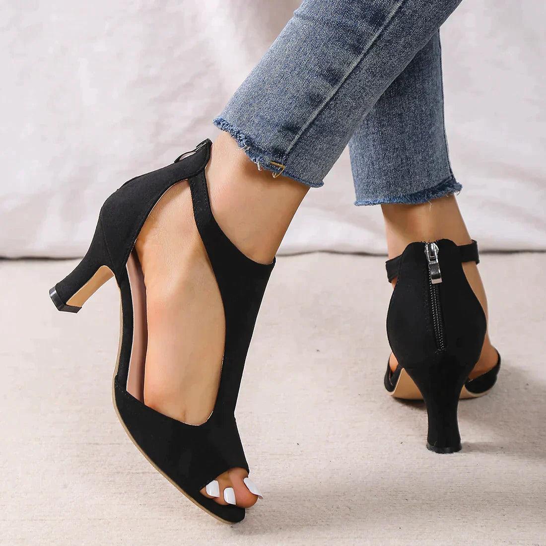 Dames Sandalen | Zwarte Orthopedische Ondersteuning, Elegant Ontwerp 2