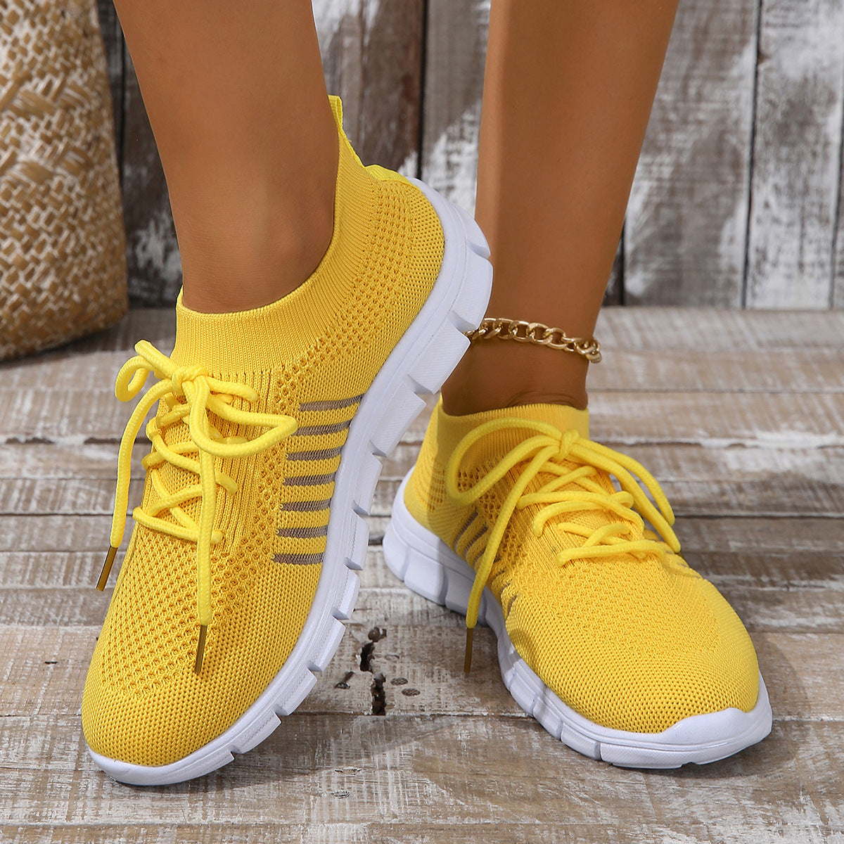 Dames Sneakers | Ademend Flyknit Mesh, Lichtgewicht en Casual 10