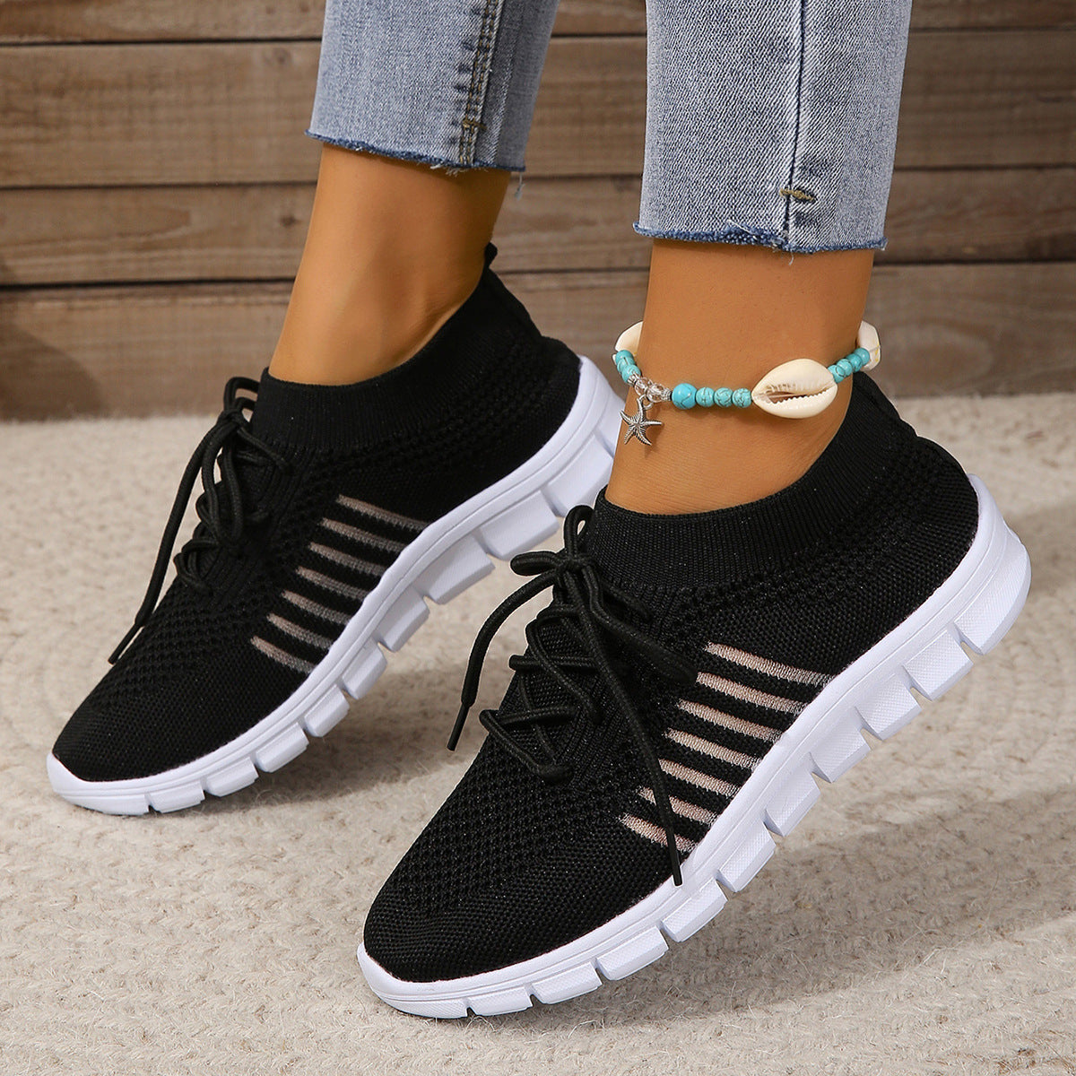 Dames Sneakers | Ademend Flyknit Mesh, Lichtgewicht en Casual 3