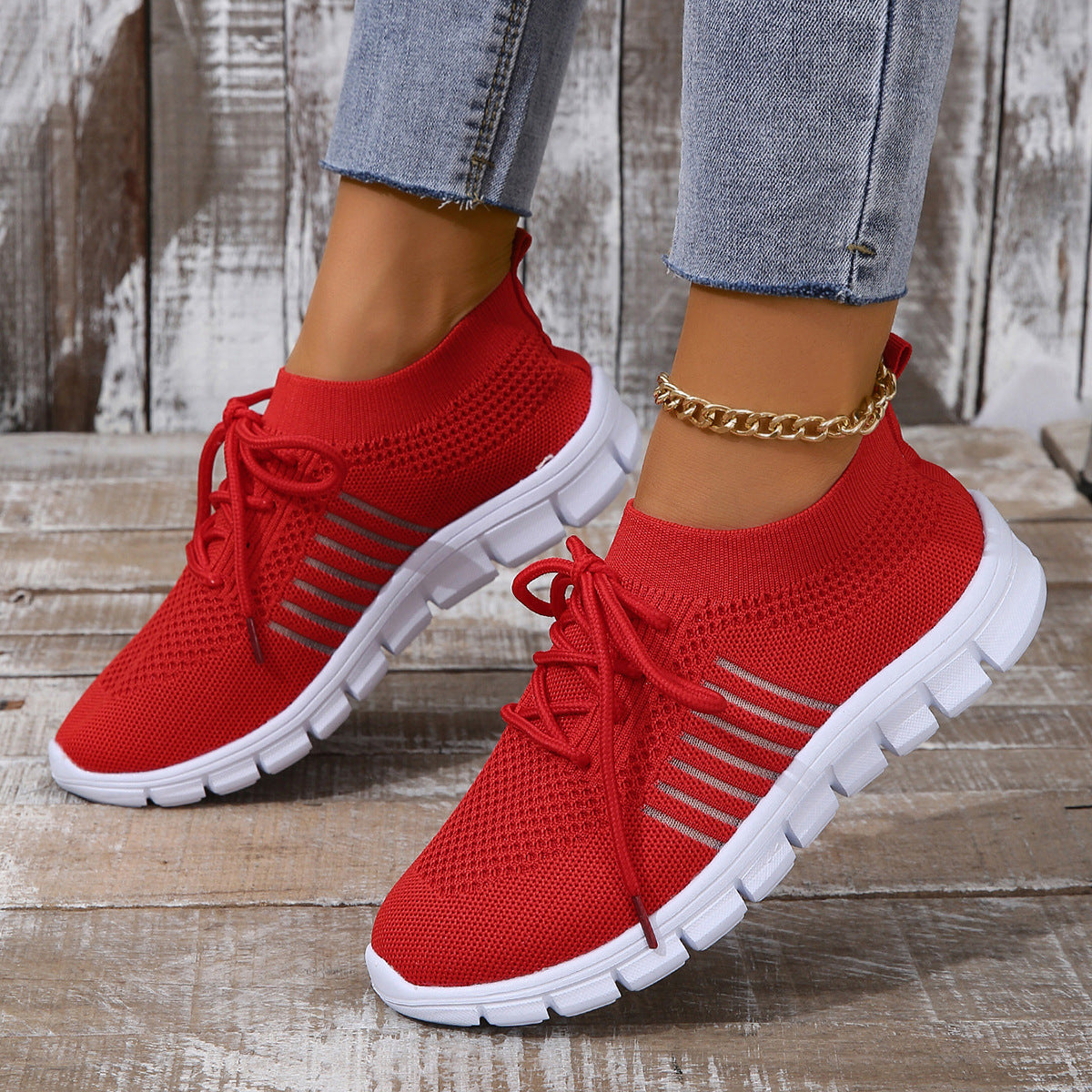 Dames Sneakers | Ademend Flyknit Mesh, Lichtgewicht en Casual 7