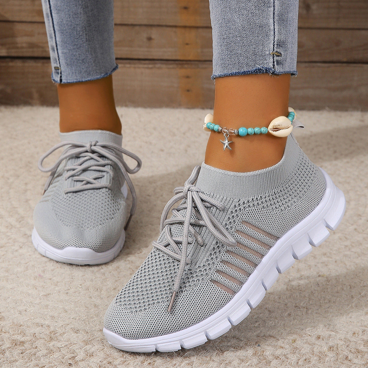 Dames Sneakers | Ademend Flyknit Mesh, Lichtgewicht en Casual 8