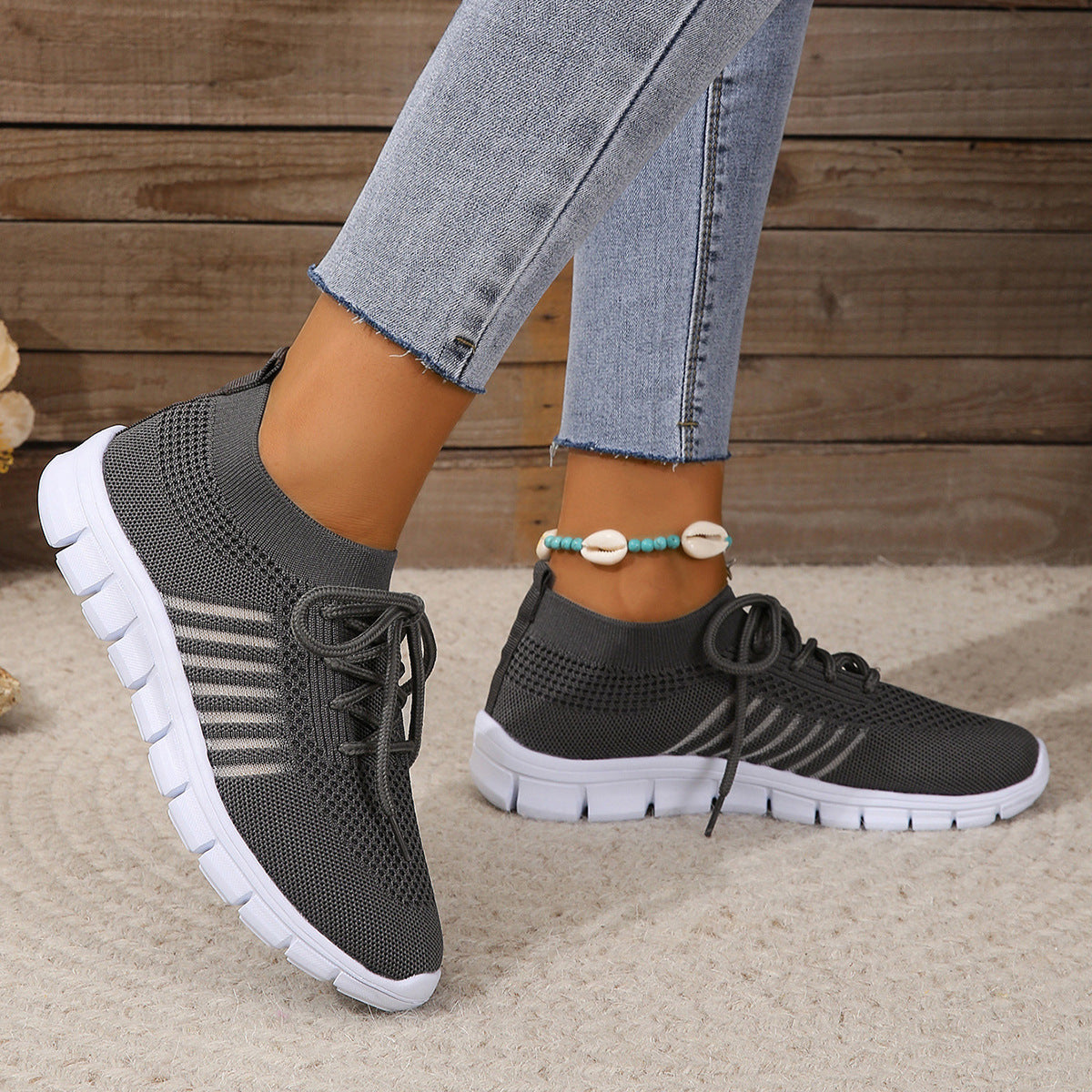 Dames Sneakers | Ademend Flyknit Mesh, Lichtgewicht en Casual 9