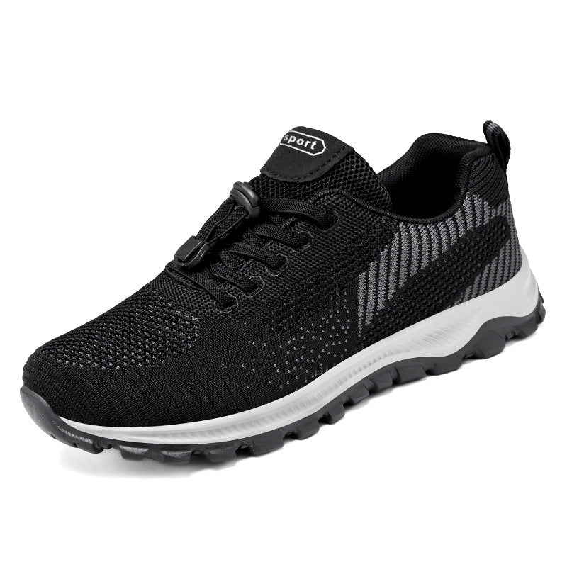 Dames Sneakers | Ademend Knit Mesh, Lichtgewicht Witte Sneakers Dames 3
