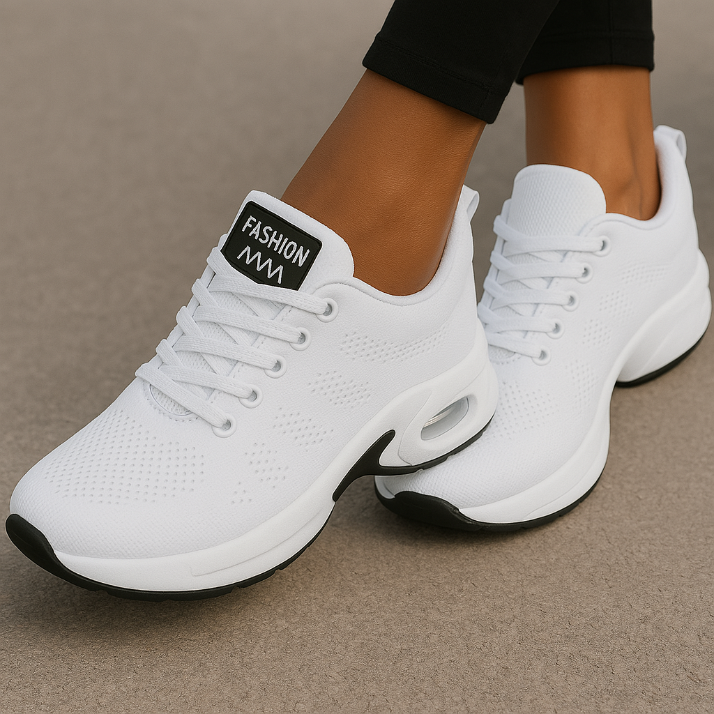 Dames Sneakers | Ademend Mesh, Comfortabele Zool, Witte Sneakers Dames 9