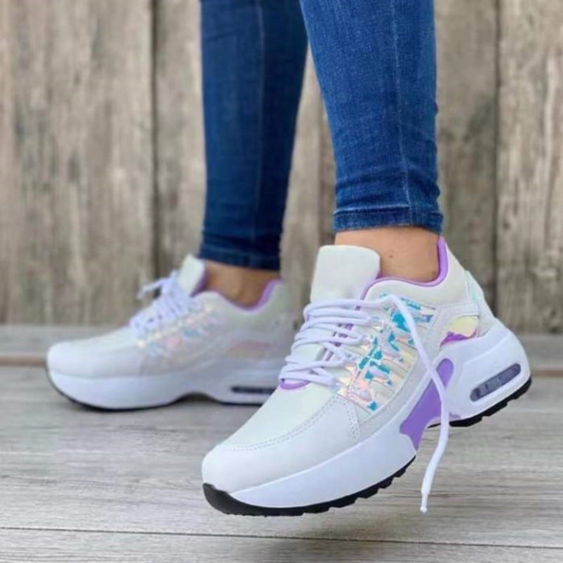 Dames Sneakers | Ademend Mesh, Platformzool, Witte Sneakers Dames 1
