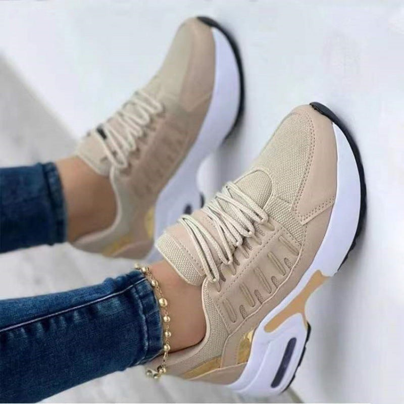 Dames Sneakers | Ademend Mesh, Platformzool, Witte Sneakers Dames 3