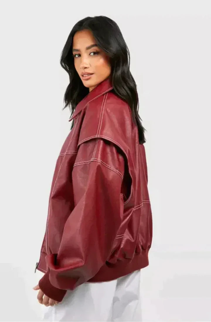 Dames Winterjas | Oversized Kunstleer, Comfortabel en Stijlvol 1