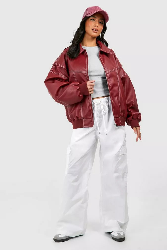Dames Winterjas | Oversized Kunstleer, Comfortabel en Stijlvol 2