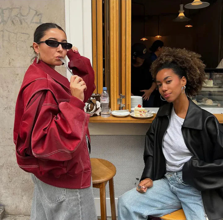 Dames Winterjas | Oversized Kunstleer, Comfortabel en Stijlvol 4