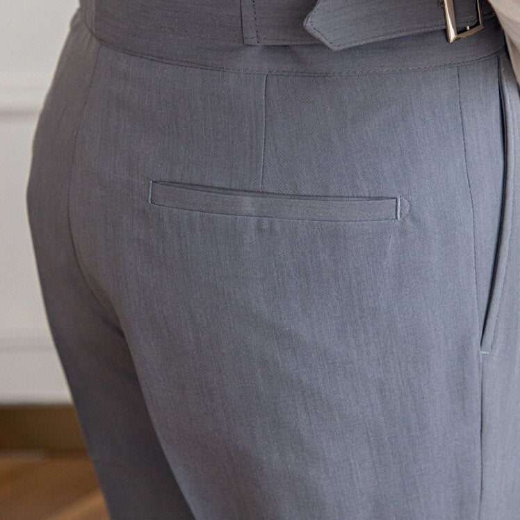 Heren Hoge Taille Broek | Wolmix, Tailored Fit 5