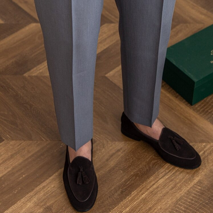 Heren Hoge Taille Broek | Wolmix, Tailored Fit 6