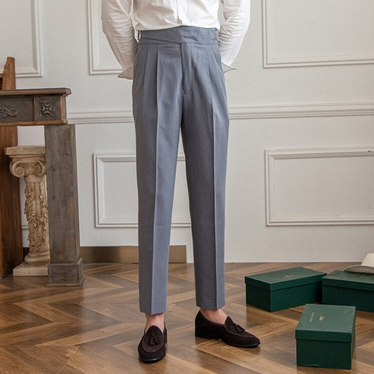 Heren Hoge Taille Broek | Wolmix, Tailored Fit 7