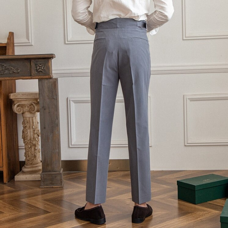 Heren Hoge Taille Broek | Wolmix, Tailored Fit 8