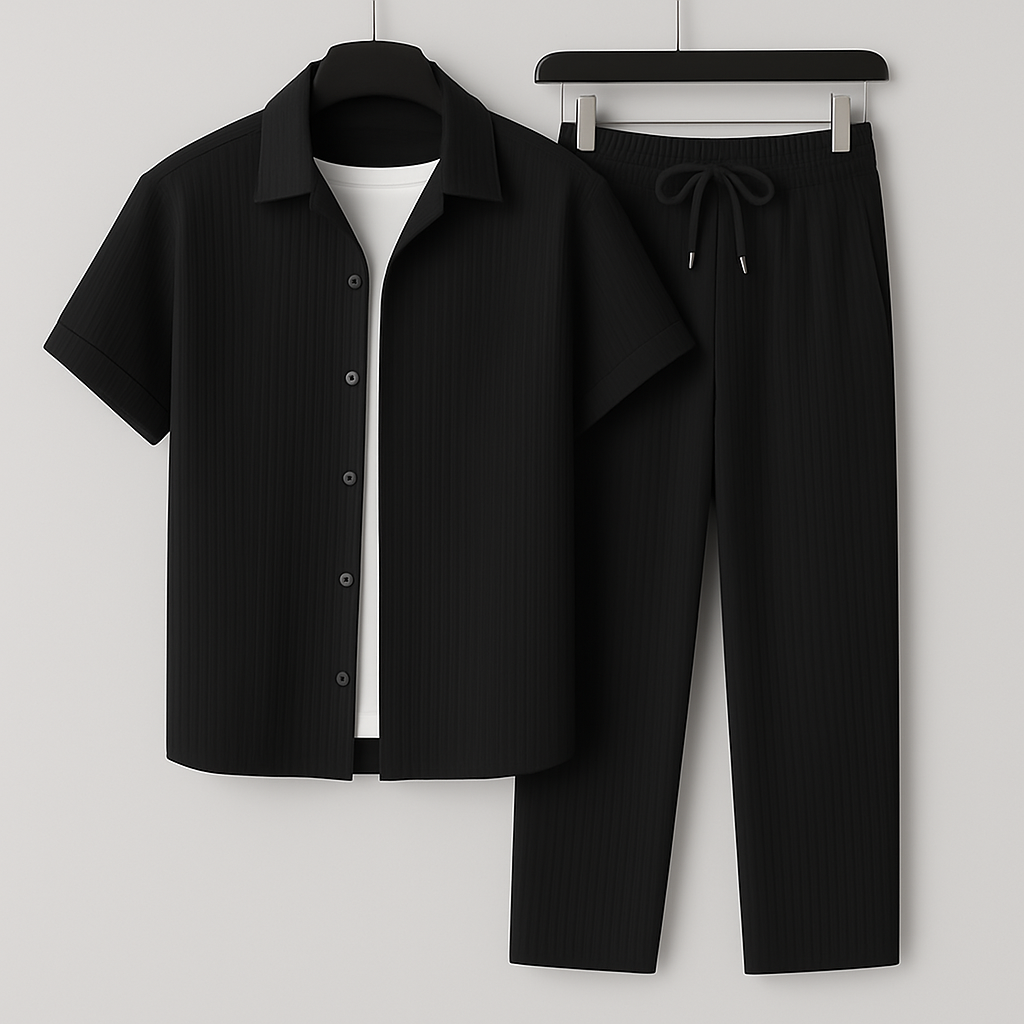 Heren Twee-Piece Set | Ademend, Ontspannen Pasvorm 1