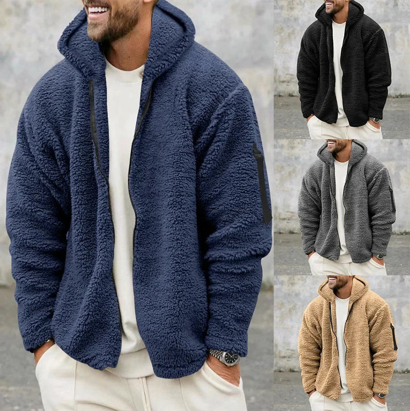 Heren Winterjas | Dubbelzijdig Fleece, Casual en Warm 0