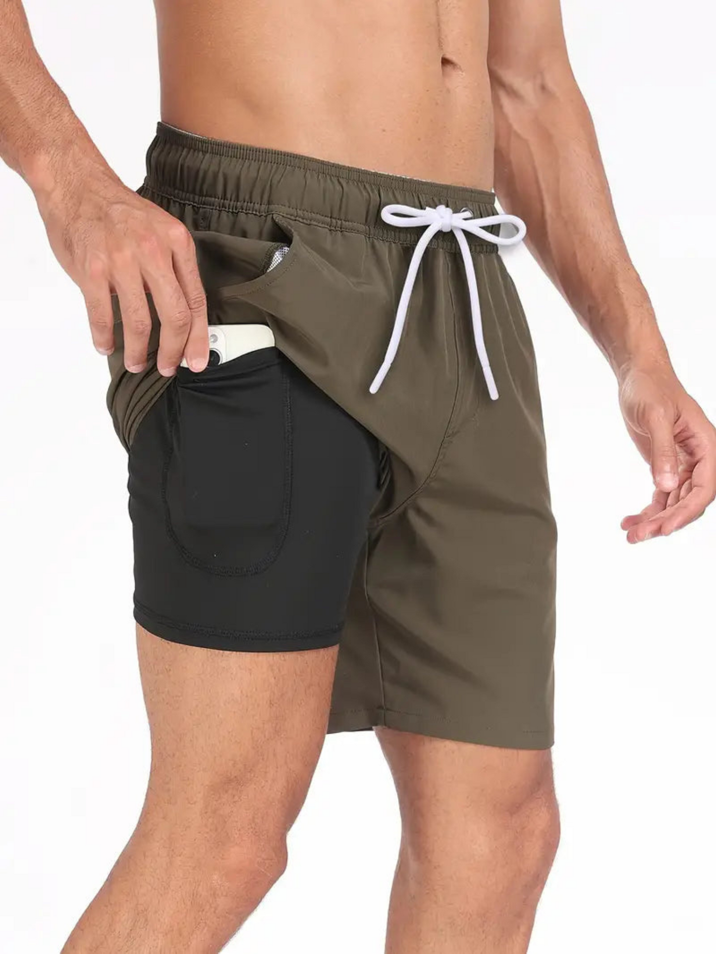 Heren Zwemshort | Sneldrogend, Regular Fit, Mid-Thigh Lengte 3