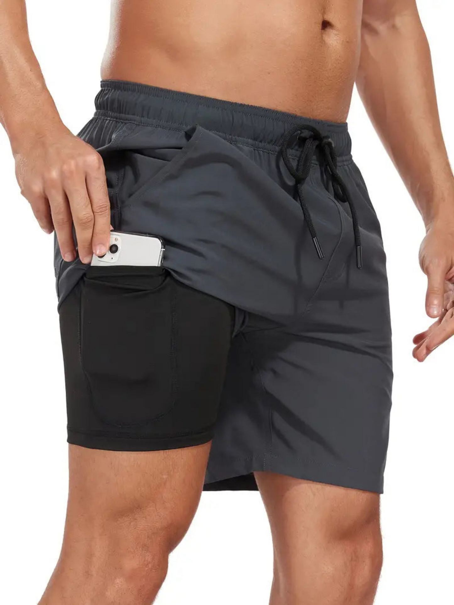 Heren Zwemshort | Sneldrogend, Regular Fit, Mid-Thigh Lengte 4