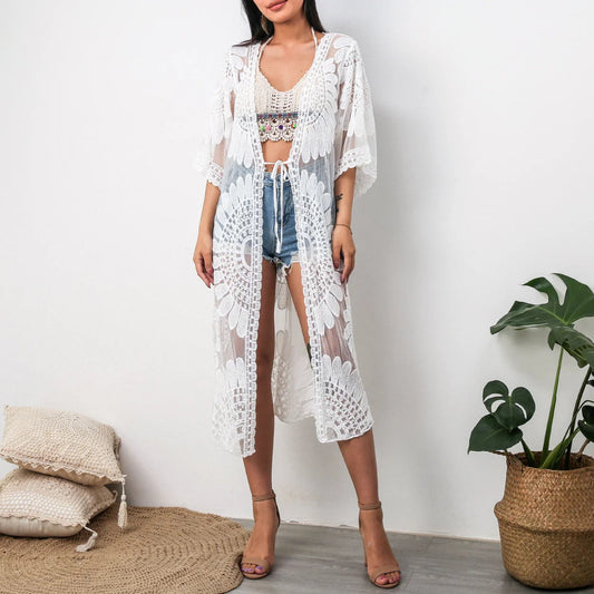 Dames Kimono | Lichtgewicht, Kantdetails 0