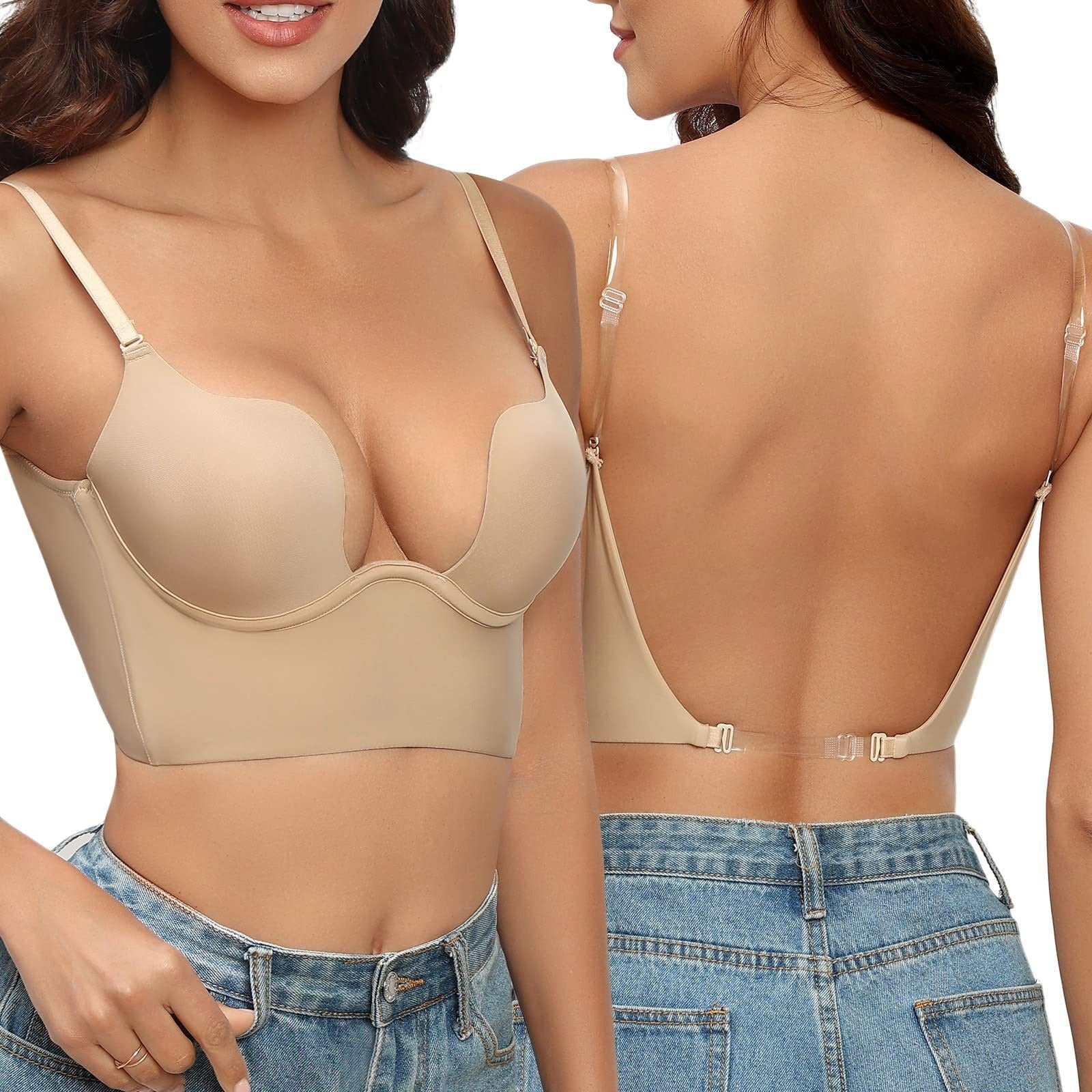 Dames Rugloze Bh | Naadloos, Beugelondersteuning voor Avondkleding 2