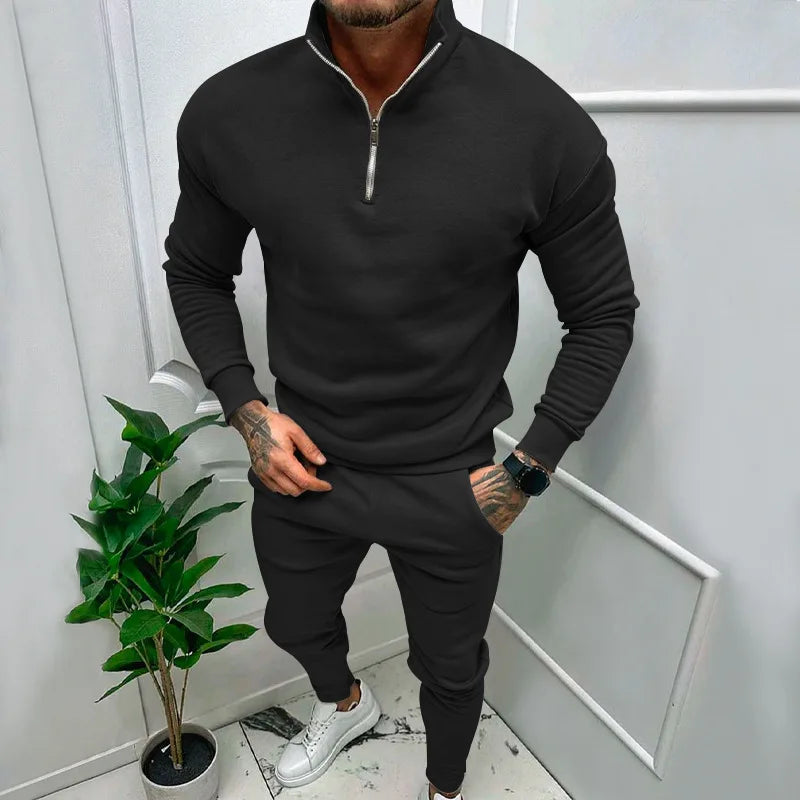 Heren Casual Set | Plus Velvet, Lange Mouwen 4