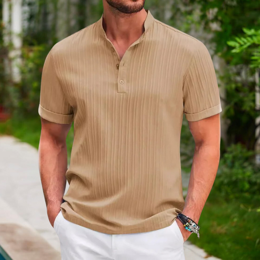 Heren Polo's | Ademend Katoenmix, Casual Korte Mouwen 0