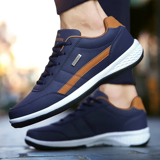 Heren Sneakers | Ademend Textiel, Trendy Ontwerp 1