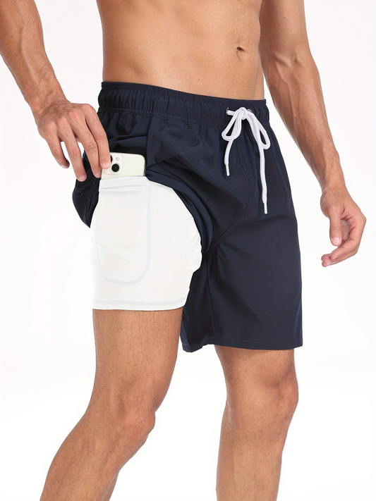 Heren Zwemshort | Sneldrogend, Regular Fit, Mid-Thigh Lengte 0